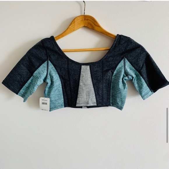 FREE PEOPLE NWT Six Pack Set Top Shorts Charcoal Low Rise - Picture 10 of 16